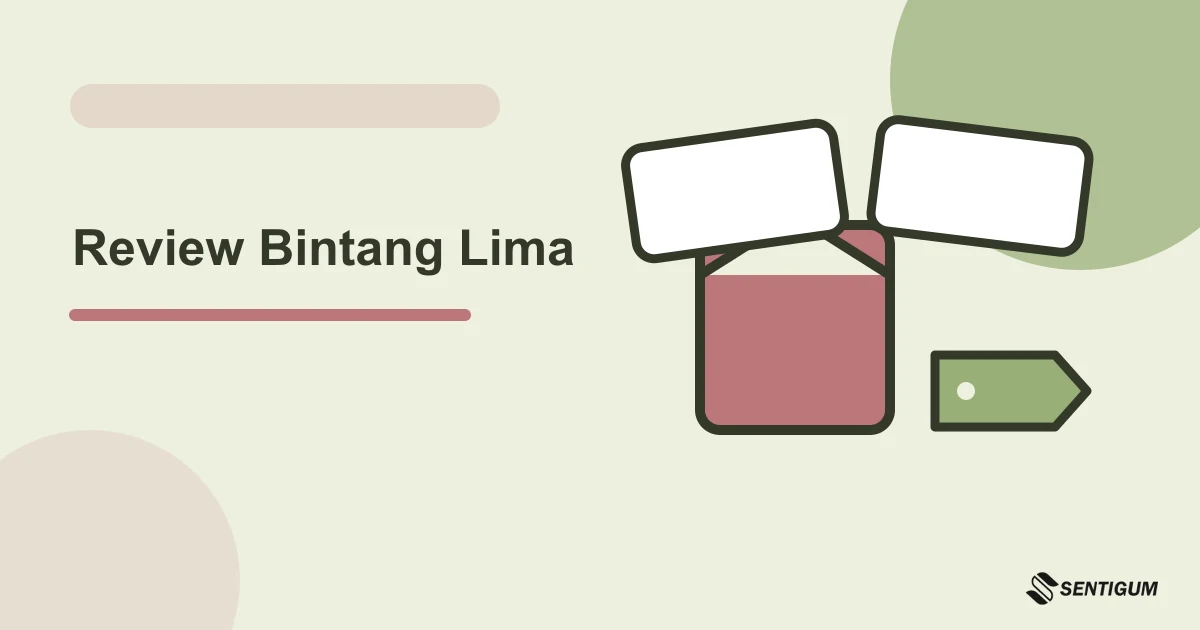 Ilustrasi vektor review bintang lima