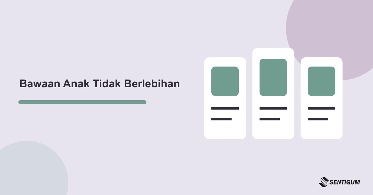 Prompt AI Daftar Bawaan Anak yang Tidak Berlebihan 11 Ilustrasi daftar dan kategori barang untuk packing anak dengan jumlah serta penanggung jawab jelas