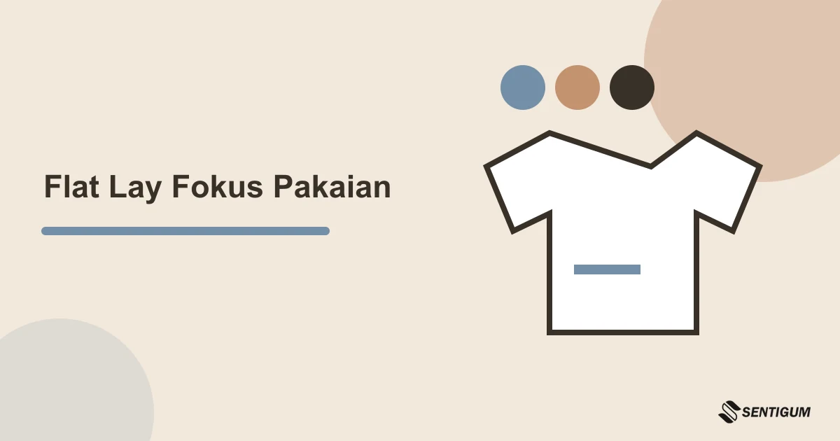 Prompt ChatGPT untuk Flat Lay Pakaian Jualan Online 1 Ilustrasi pakaian dan palet untuk rencana flat lay katalog online