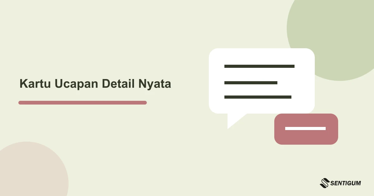Prompt ChatGPT Kartu Ucapan Personal agar Tidak Terasa Template 1 Ilustrasi kartu ucapan dengan ruang pesan pendek dan detail personal yang berasal dari catatan nyata