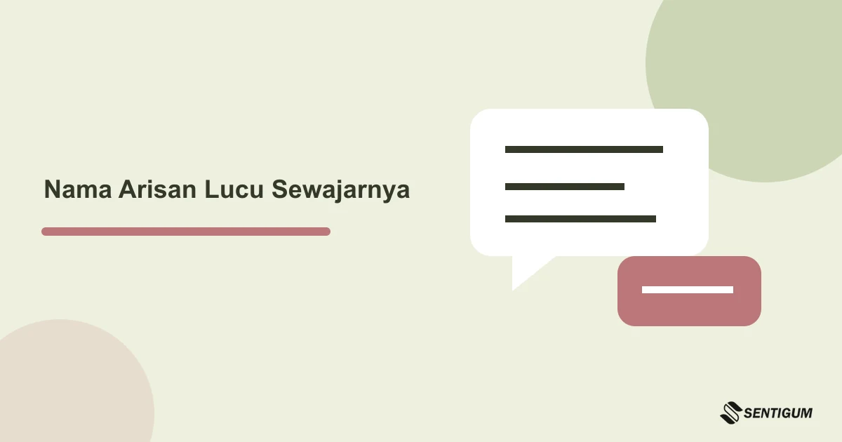 Prompt ChatGPT Nama Kelompok Arisan Lucu, Tidak Berlebihan 15 Ilustrasi tiga kartu kandidat nama kelompok arisan dengan balon obrolan sederhana