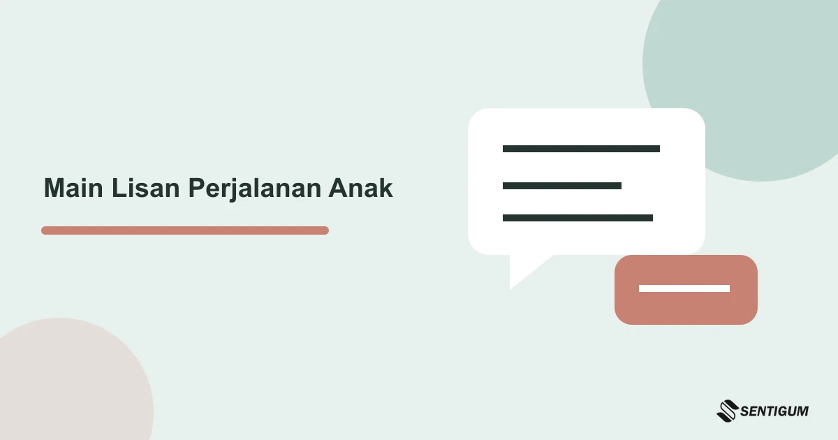 Ilustrasi percakapan permainan lisan untuk penumpang anak dengan giliran singkat dan pilihan berhenti