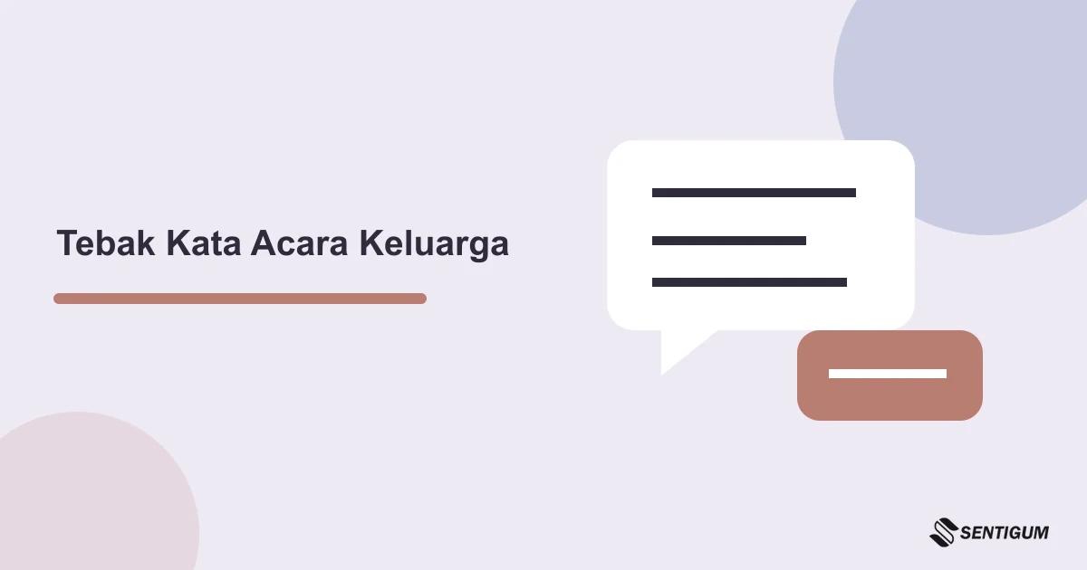 Prompt ChatGPT Tebak Kata Keluarga dan 10 Kartu Contoh 1 Ilustrasi kartu petunjuk dan kunci terpisah untuk permainan tebak kata pada acara keluarga