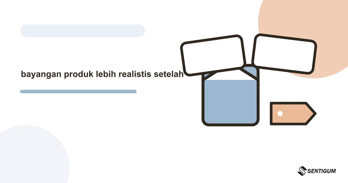 Ilustrasi vektor bayangan produk lebih realistis setelah