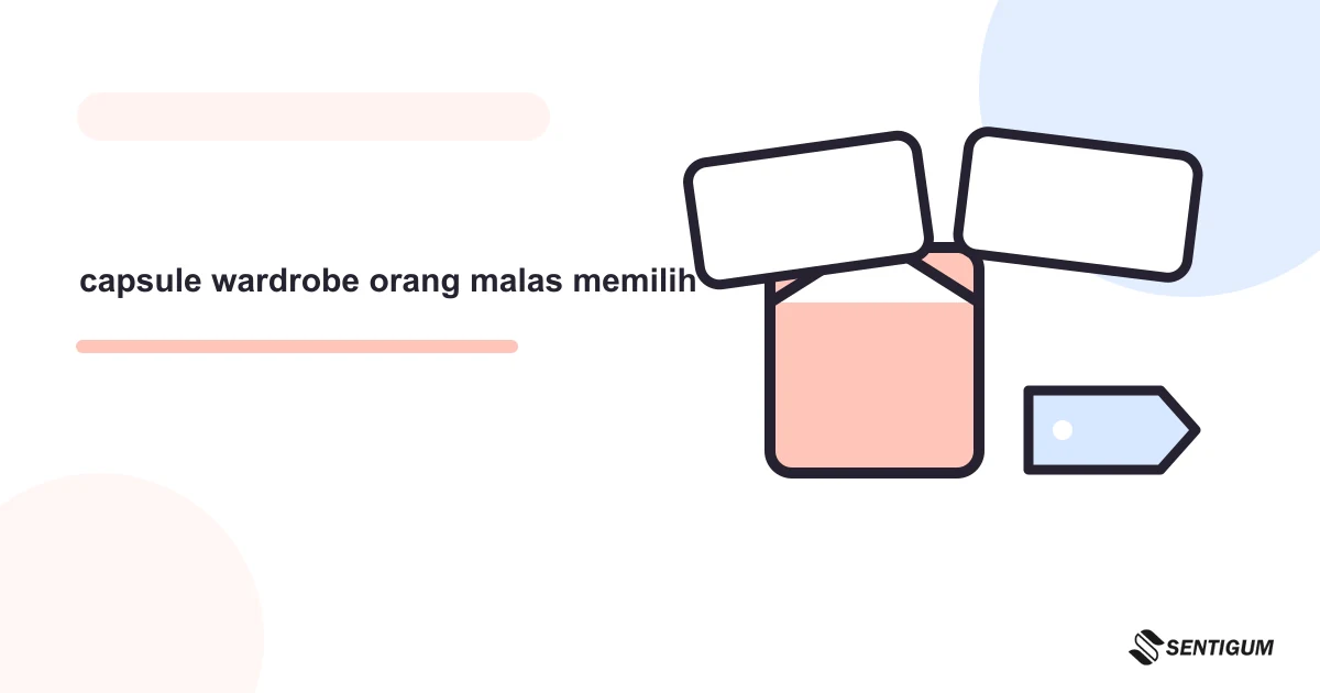Contoh Prompt AI Untuk Membuat Capsule Wardrobe Untuk Orang Yang Malas Memilih Baju 1 Ilustrasi vektor capsule wardrobe orang malas memilih