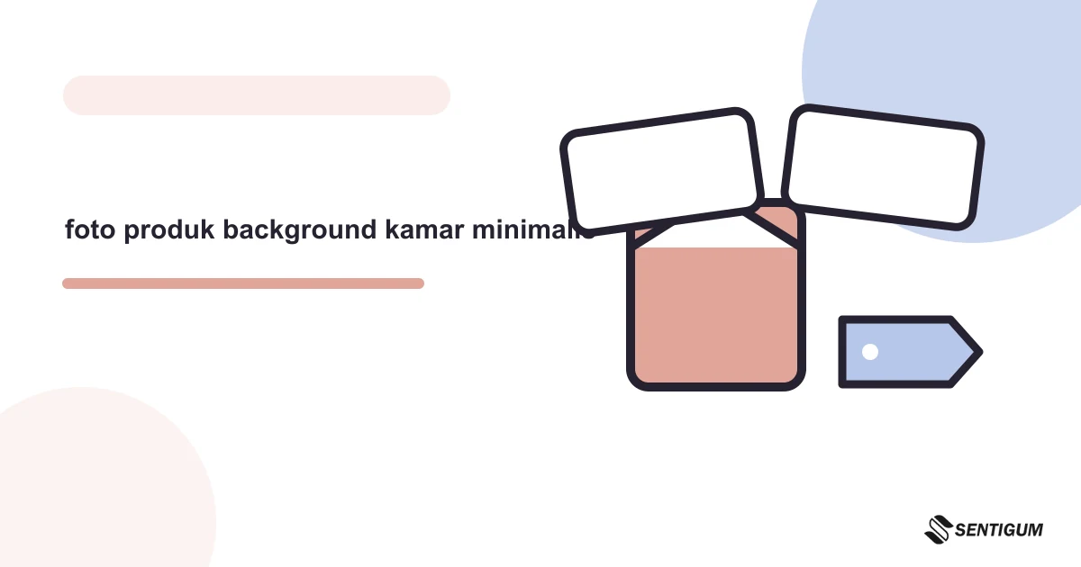 Ilustrasi vektor foto produk background kamar minimalis