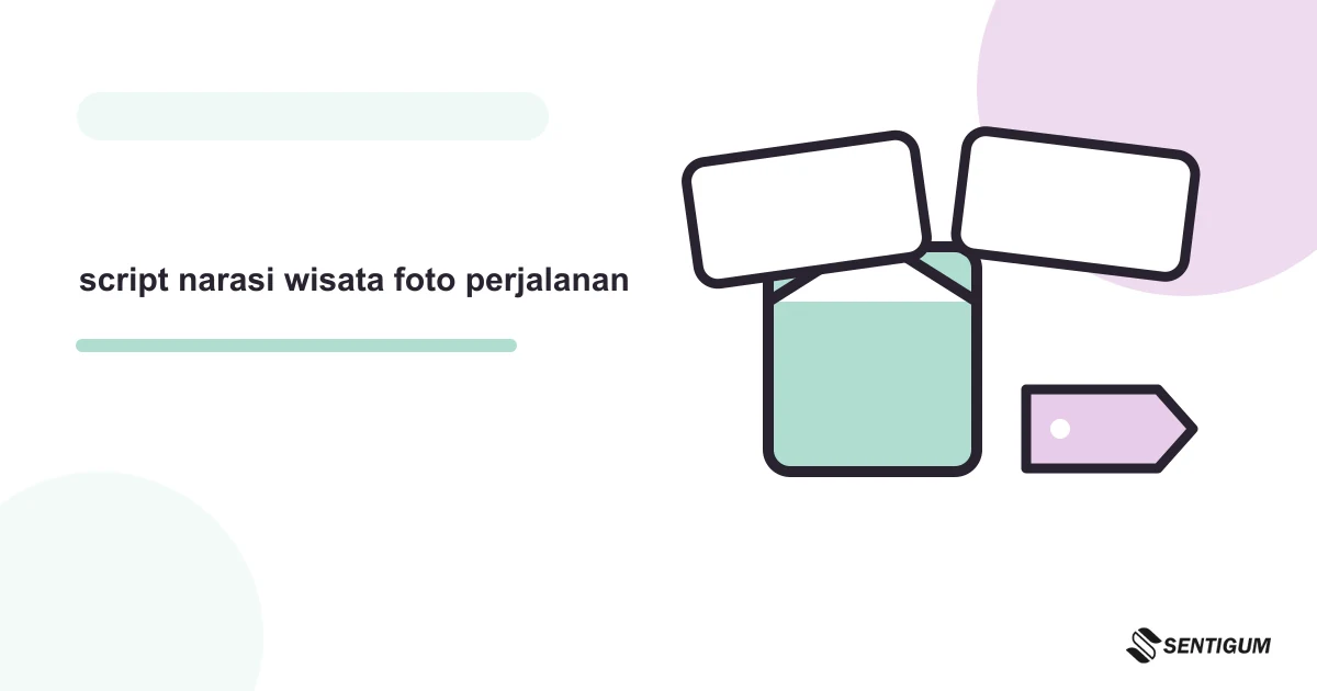 Contoh Prompt AI Untuk Membuat Script Narasi Wisata Dari Kumpulan Foto Perjalanan 1 Ilustrasi vektor script narasi wisata foto perjalanan