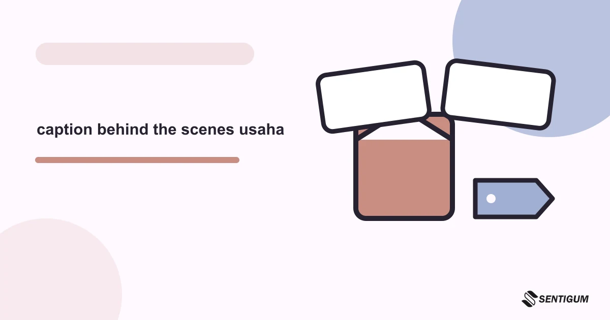 Prompt AI Untuk Membuat Caption Behind The Scenes Usaha Rumahan 1 Ilustrasi vektor caption behind the scenes usaha