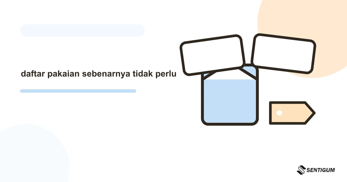 Prompt AI Untuk Membuat Daftar Pakaian Yang Sebenarnya Tidak Perlu Dibeli 10 Ilustrasi vektor daftar pakaian sebenarnya tidak perlu