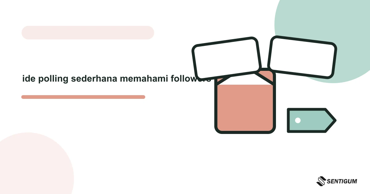 Ilustrasi vektor ide polling sederhana memahami followers