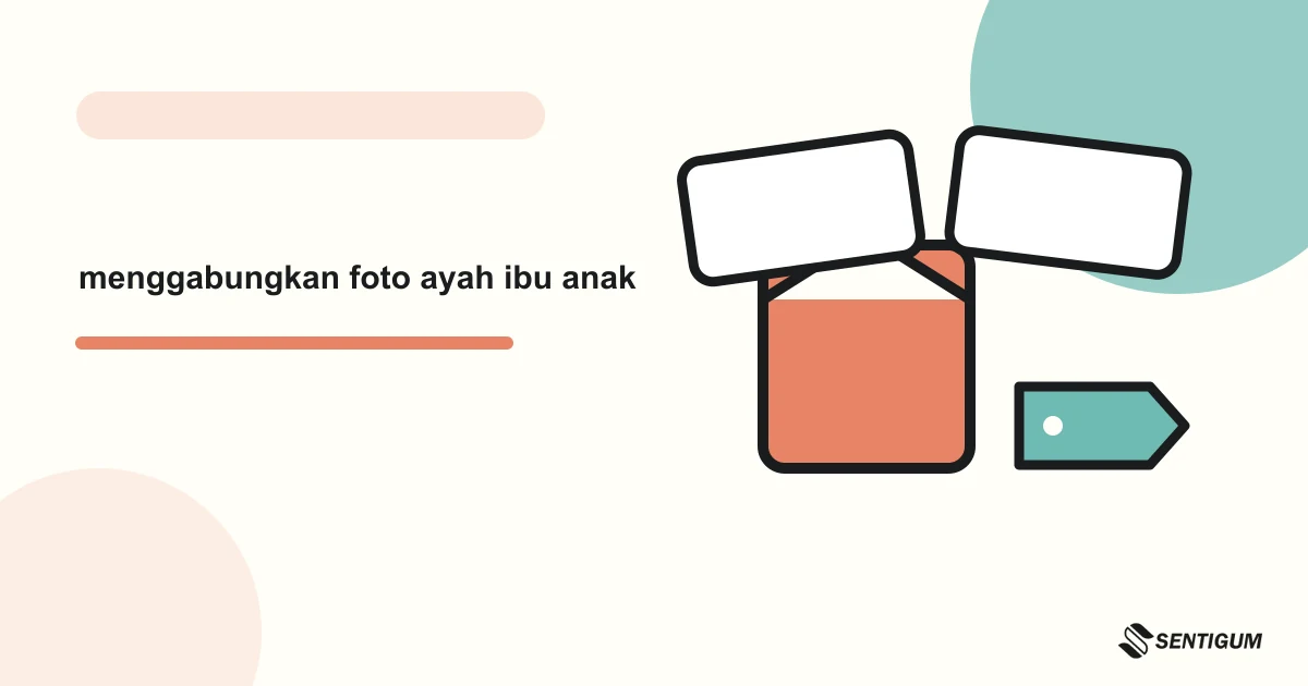 Prompt AI Untuk Menggabungkan Foto Ayah Ibu Dan Anak Menjadi Satu Frame Yang Natural 1 Ilustrasi vektor menggabungkan foto ayah ibu anak