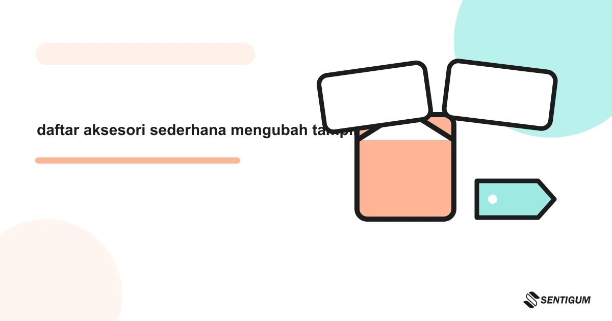 Prompt ChatGPT Untuk Membuat Daftar Aksesori Sederhana Untuk Mengubah Tampilan 14 Ilustrasi vektor daftar aksesori sederhana mengubah tampilan
