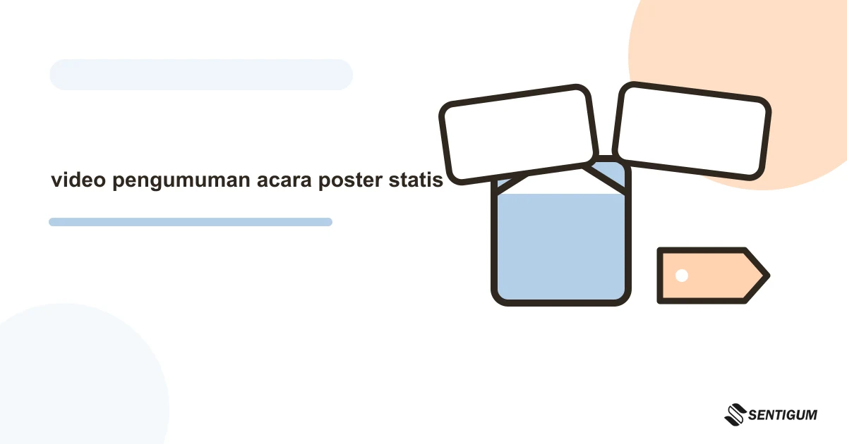Prompt ChatGPT Untuk Membuat Video Pengumuman Acara Dari Poster Statis 1 Ilustrasi vektor video pengumuman acara poster statis